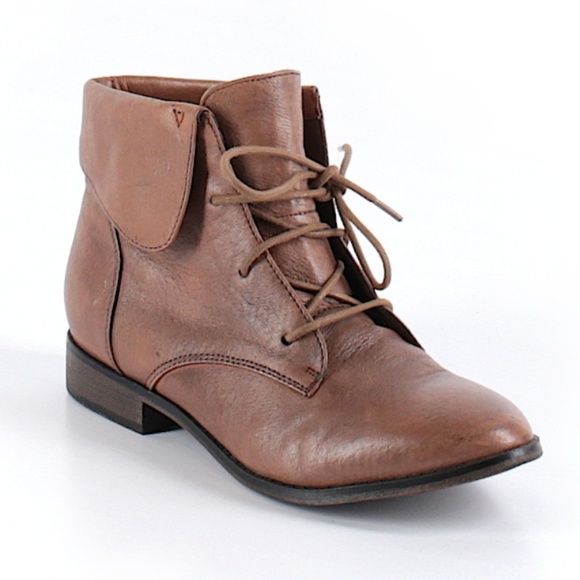 Steve Madden Shoes - Steve Madden Leather Lace Up Ankle Booties